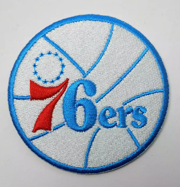 Philadelphia 76ers Logo Iron on Patch 7.8cm